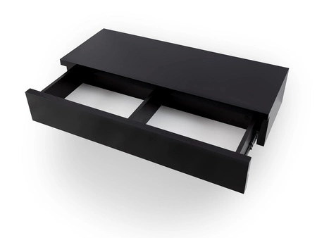 Hängekonsole Navene 100 cm schwarz glänzend Eine funktionelle und vielseitige Ergänzung für das Wohnzimmer, den Flur oder das Büro