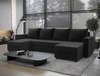 Ecksofa mit Schlaffunktion Pasco U graphit klassisches Design geschmackvoller Körper mit garantierter Funktionalität und Komfort weicher Stoff