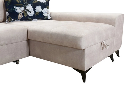 Ecksofa mit Schlaffunktion Buffalo X graphit rechte Seite funktionelles und bequemes Ecksofa für ein Zimmer mit Bettzeugcontainern