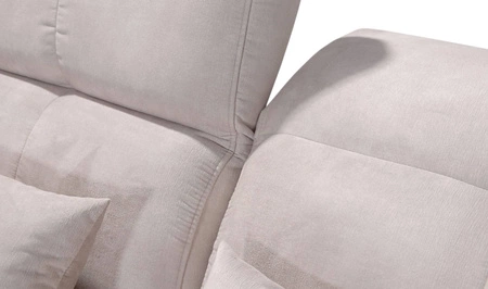 Schlafsofa Laredo graphit links komfortables und stilvolles Ecksofa mit Bettzeugcontainer