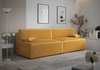 Brandon XL Schlafsofa Honig modernes Design und breite Funktionalität dreidimensionalen Stoff mit ausdrucksvollen Streifen