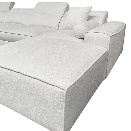 Ecksofa mit Schlaffunktion Viano IV Lux patina rechts Design-Ecksofa mit ausziehbarem Fußteil großer Bettzeugbehälter