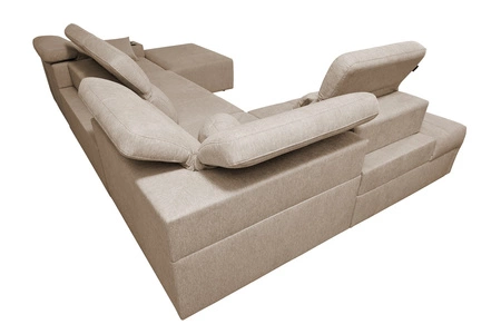 Ecksofa mit Schlaffunktion Tesalia VI grau rechts modernes und bequemes Ecksofa mit Schiebefunktion der Rückenlehne