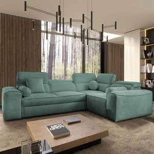 Ecksofa mit Schlaffunktion Viano II Patina rechts Designer Ecksofa das sich perfekt in moderne Einrichtungen einfügt