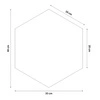 Polsterpaneel Hexagon 40x35 cm türkis stilvolles Wandpaneel Veloursstoff modische Dekoration jedes Interieurs