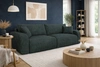 Sofa Fiesta grau funktionelles Wohnzimmersofa mit Bettzeugablage elegantes Design Kordstoff