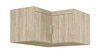 Rene Eck-Kleiderschrank Erweiterung Eiche hell sonoma Funktionsschrank erhöht den Stauraum für Kleidung, Schuhe und Accessoires