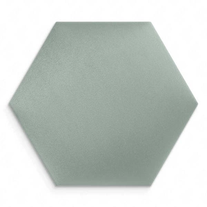 Gepolstertes Paneel Hexagon 30x26 cm mint stilvolle Wandpaneel Veloursstoff modische Dekoration jedes Interieur