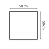 Polsterpaneel Quadra 50x50 cm türkis stylisches Wandpaneel quadratischer Veloursstoff modisches Finish für jede Einrichtung
