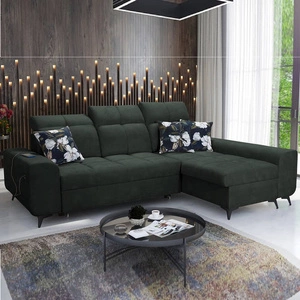 Ecksofa mit Schlaffunktion Buffalo grün rechts Funktionelles und stilvolles Ecksofa mit Bettkasten