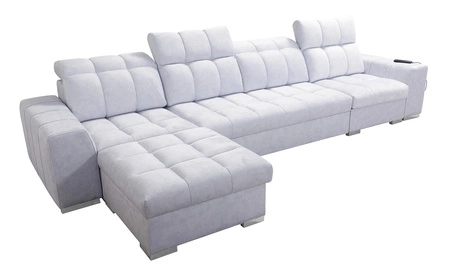 Ecksofa mit Schlaffunktion Luigi XII honey linkes ein stilvolles Ecksofa für das Wohnzimmer in einer minimalistischen und eleganten Ausführung