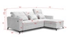 Ecksofa mit Schlaffunktion Laredo honey rechte Ecke komfortables und stilvolles Schlafsofa mit Bettzeugcontainer