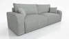 Sofa Fiesta hellgrau funktionelles Wohnzimmersofa mit Bettzeugablage elegantes Design Cordstoff