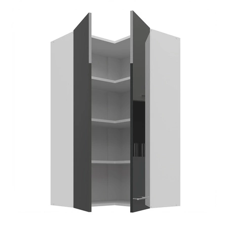 Milo 60x60 GN-108 2F Eck-Küchenwandschrank resistent gegen Dampf, Auslaufen und Hitze