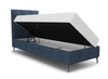 Boxspringbett Irvine 80x200 blau Stilvolles Bett mit Bettzeugablage und hohem Kopfteil besticht durch sein elegantes Design
