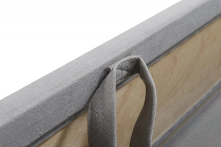 Ecksofa mit Schlaffunktion Dafni Hellbeige linksseitig aus Samt bietet Komfort und Funktionalität während der täglichen Erholung