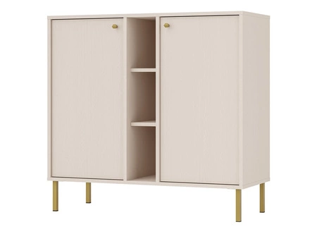 Möbel Kioto II beige stilvolles Design Wohnzimmer Möbel elegante Möbel von Metall goldenen Beinen subtilen Griffen unterstützt