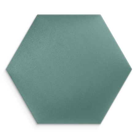 Gepolstertes Paneel Hexagon 40x35 cm Marine stilvolle Wand Panel Velours Stoff modische Dekoration jedes Interieur