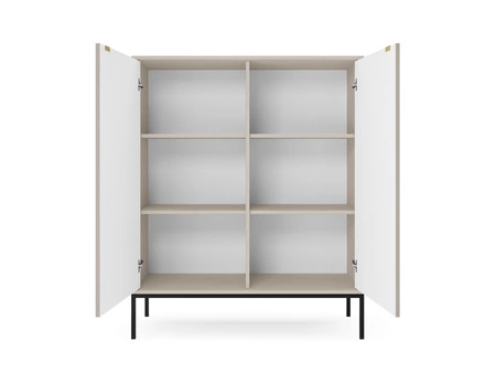 Kommode Lovro 104 cm beige modernes Design wird die Liebhaber von markanten Interieurs begeistern