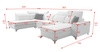 Ecksofa mit Schlaffunktion Kelly Sleek VI braun rechte Seite modernes Design Ecksofa für Wohnzimmer mit verstellbaren Kopfstützen
