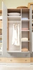 Kleiderschrank Pixel 80 cm Biskuit Eiche / weiß / grau ideal für das Jugendzimmer funktionaler Kleiderschrank mit Schubladen