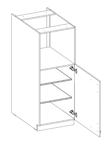Lumia 60 DKPL-162 1F Einbau-Backofenschrank mit Schubladen dampf-, auslauf- und hitzebeständig