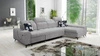 Ecksofa mit Schlaffunktion Buffalo XII grau rechte Seite stilvolles und funktionelles Ecksofa mit Bettkasten