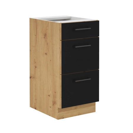 Ecke Küchenmöbel Set Monza 270x235 cm einzigartigen Stil der Schränke wird das Innere jeder Küche passen