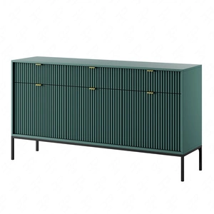 Kommode mit Schubladen Lovro 154 cm pastellgrün modernes Design wird die Liebhaber von markanten Interieurs begeistern