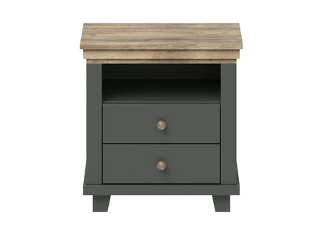 Evora Schlafzimmermöbel-Set Flaschengrün / Eiche lefkas ausdrucksstarke Farben Schlafzimmermöbel-Set im klassischen Stil