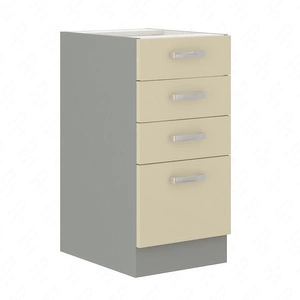 Karmen 40 D 4S BB Küchenschrank mit Schubladen dampf-, hitze- und auslaufsicherer Schrank