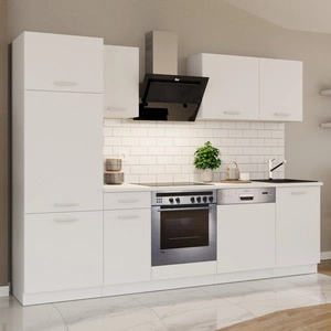 Küchenset Toni 270 cm weiß passt sowohl zu klassischen als auch zu modernen Innenräumen