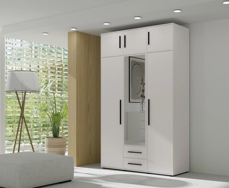 Garderobenerweiterung Maxione 150 cm weiß Funktionsgarderobe vergrößert den Stauraum für Kleidung, Schuhe und Accessoires