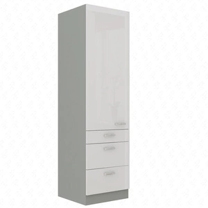 Küchenschrank Bianka 60 DKS-210 3S 1F Küchenzeile mit Schubladen dampf- hitze- und auslaufsicherer Schrank