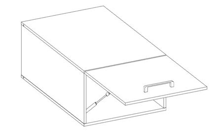 Ponza 50 NAGU-36 1F Wandküchenschrank, dampf-, temperatur- und spritzwassergeschützt
