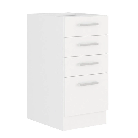 EkoWhite 240 cm Küchenmöbel-Set Minimalismus der skandinavischen Stil und Modernismus der einfachen Form ideal für jedes Interieur