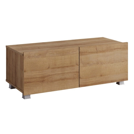 Möbelwand Apulia XII Eiche gold Eine besonders stilvolle Schrankwand mit einfachen Möbelstücken, die in jedes Interieur passt