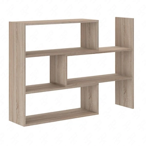 Bücherregal Carl niedrig Eiche sonoma light das ideale Bücherregal für Büro, Arbeitszimmer oder Jugendzimmer mit der Möglichkeit der Erweiterung