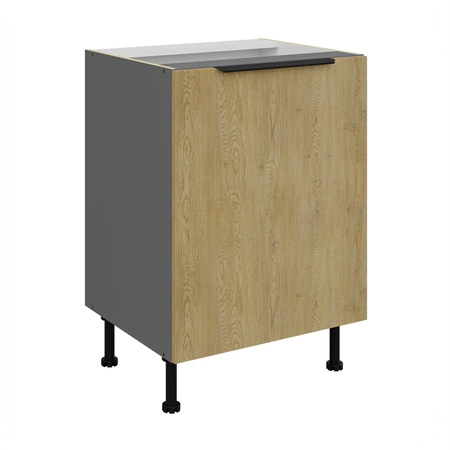 Küchenmöbel Set Corsico 260 cm elegante Küchenschränke in trendigen und natürlichen Farben Metallkantengriffe