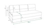 Sofa Fogu grün einfache Form des Sofas in modernem Design Cord-Polsterung Stoff Bettwäsche Container