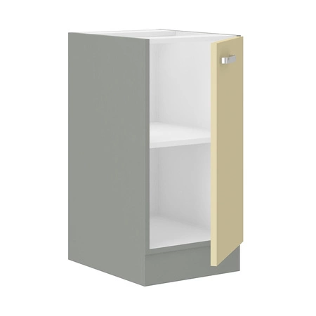 Stehender Küchenschrank mit Regal Karmen 40 D 1F BB dampf-, temperatur- und spritzwasserbeständiger Schrank