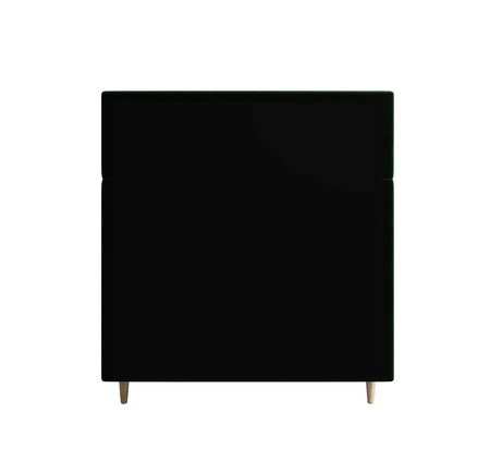 Boxspringbett Bing 100x200 flaschengrün im modernen skandinavischen Stil mit gepolstertem Kopfteil Bett mit Staukasten