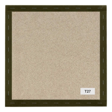 Polsterpaneel Quadra 50x50 cm oliv stilvolles Wandpaneel quadratischer Veloursstoff modisches Finish für jede Einrichtung