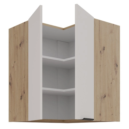 Soela 60x60 GN-72 2F Eck-Küchenwandschrank Metallkante Griff feuchtigkeits- und beschädigungsbeständig Schrank