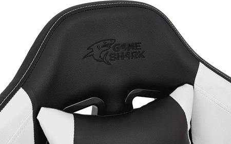 Gaming-Sessel Ares Pro schwarz/weiß komfortabler und funktionaler Sessel mit verstellbaren Armlehnen stabiles Metallgestell