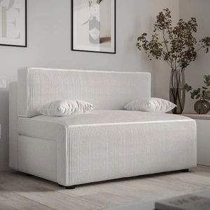 Brandon Schlafsofa Elfenbein modernes Design und breite Funktionalität dreidimensionalen Stoff mit ausdrucksstarken Streifen