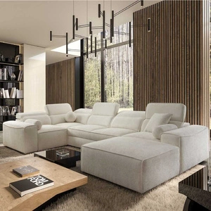 Ecksofa mit Schlaffunktion Viano IV creme rechts Designer-Ecksofa das sich perfekt in moderne Einrichtungen einfügt