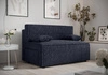 Brandon Schlafsofa marineblau modernes Design und breiter Funktionsstoff mit markanter Schlingenoberfläche