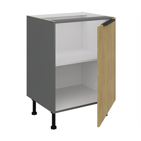 Küchenmöbel Set Corsico 260 cm elegante Küchenschränke in trendigen und natürlichen Farben Metallkantengriffe