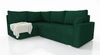 Ecksofa mit Schlaffunktion Nofi Flasche grün links modernes Design ein einfacher und stilvoller Körper, der in jede Inneneinrichtung passt